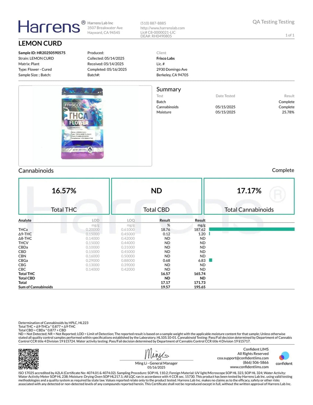 1/2 Pound Lemon Curd THCA (Smalls)