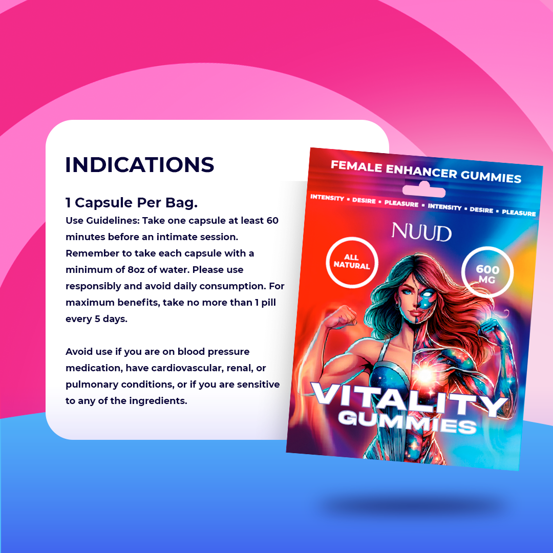 Vitality Aphrodisiac Gummies - Female Enhancer