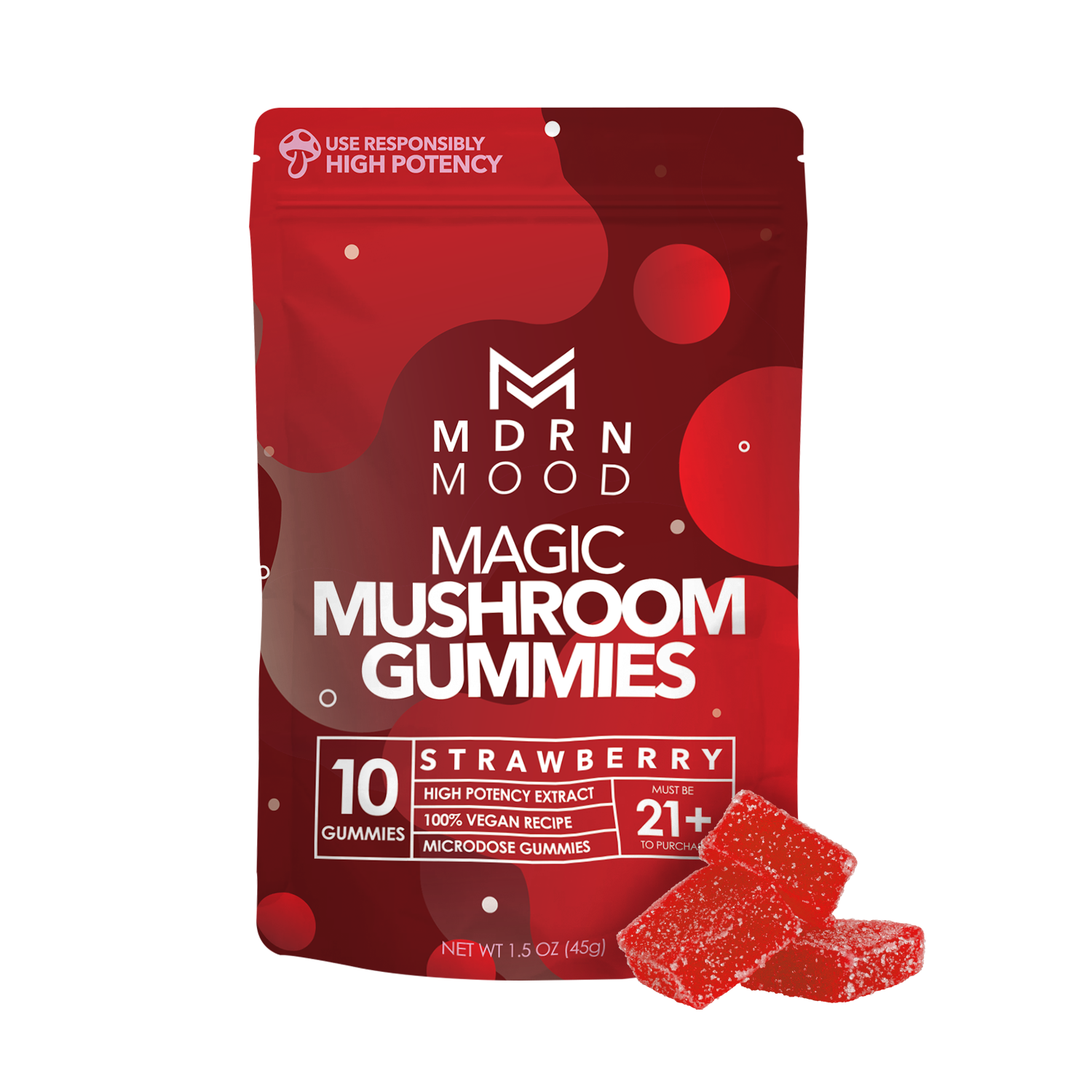 MDRN MOOD Magic Mushroom Gummies - Strawberry