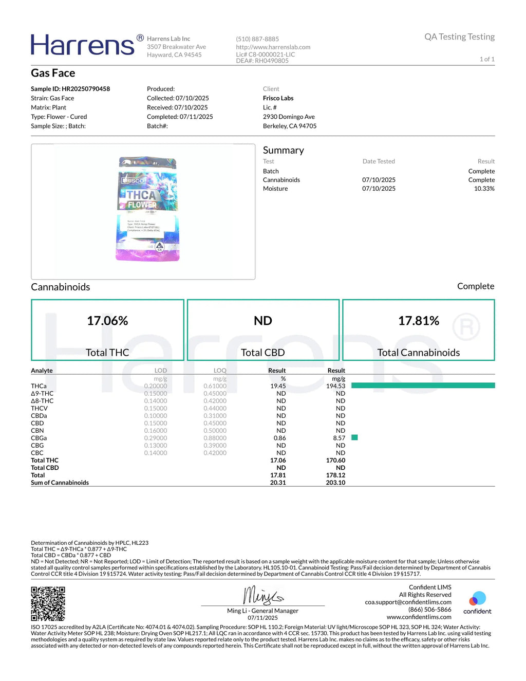 🔥 AAA Gas Face – Indoor Exotic THCA Flower (½ oz / 14g)