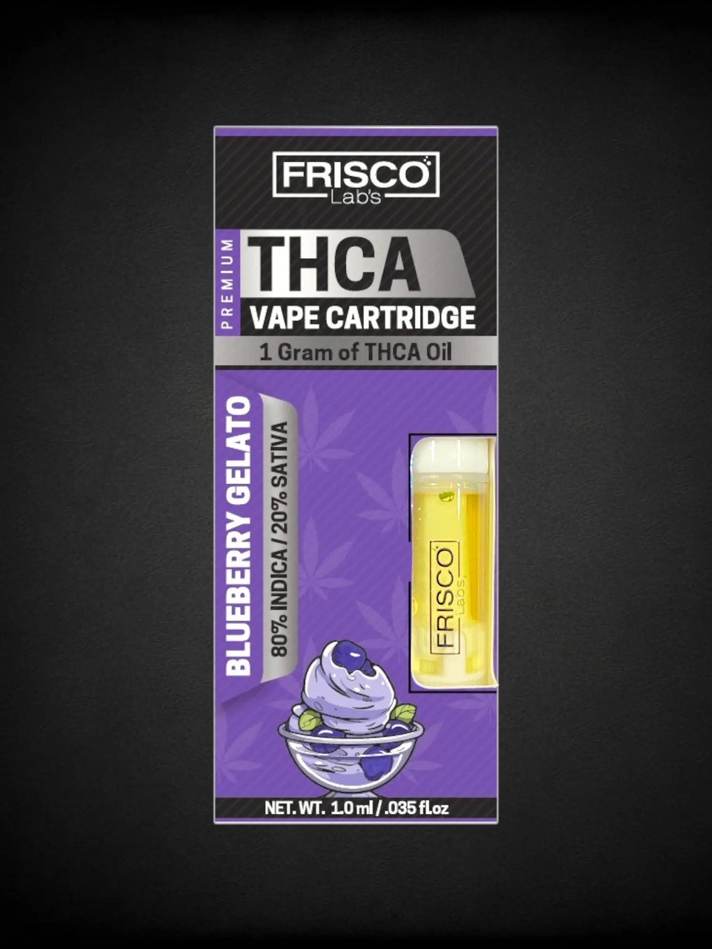 Blueberry Gelato🫐🍧THCA Vape Cartridge