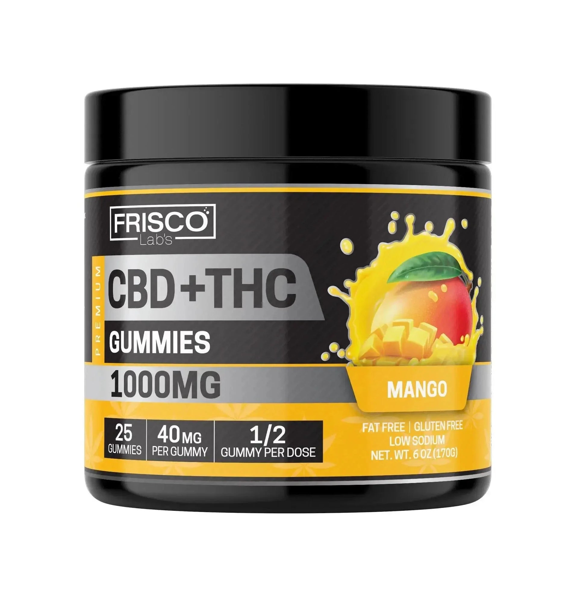 CBD + THC Gummies - 1000mg | 25 Pcs Gummies