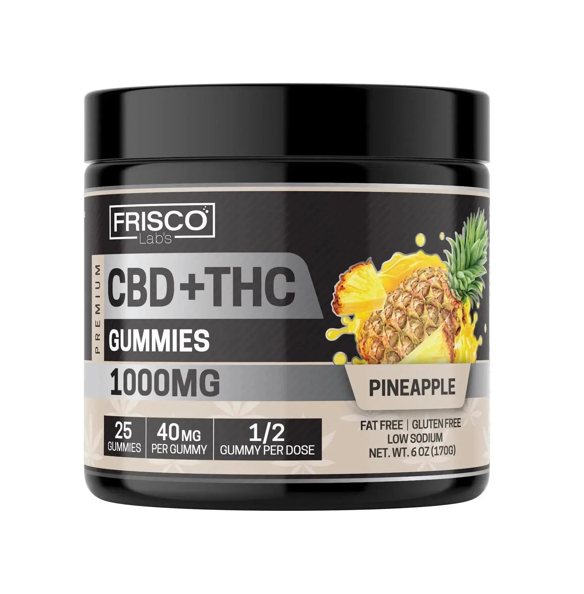 CBD + THC Gummies - 1000mg | 25 Pcs Gummies
