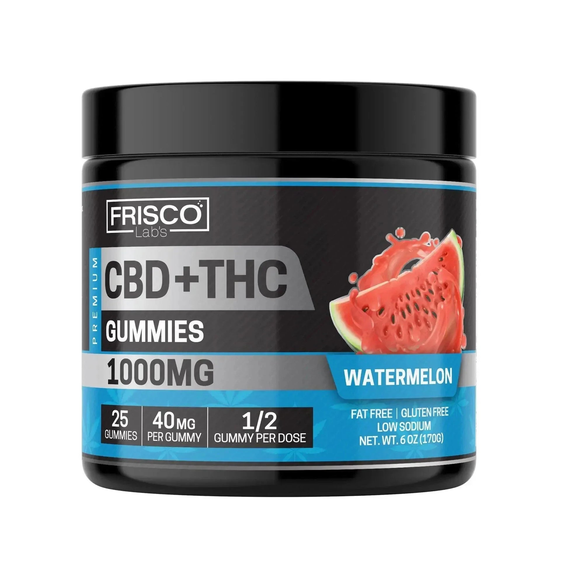 CBD + THC Gummies - 1000mg | 25 Pcs Gummies