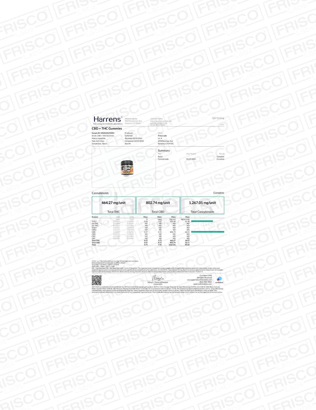 CBD + THC Gummies - 1000mg | 25 Pcs Gummies