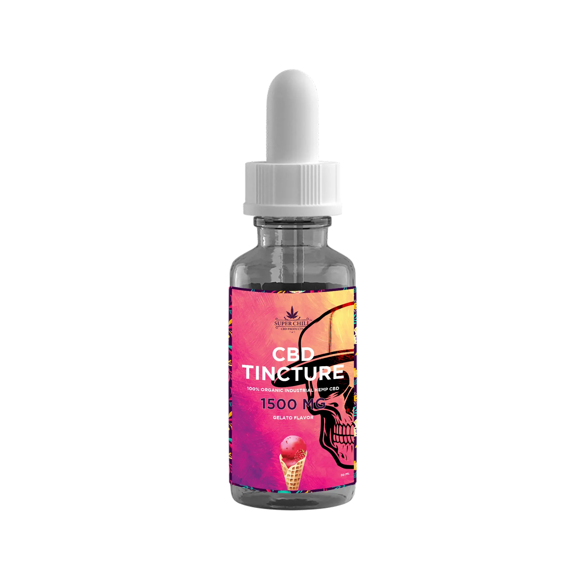 Super Chill CBD Tincture - Full Spectrum - 30 ML - 1500 MG - 100% Natural - Made in USA