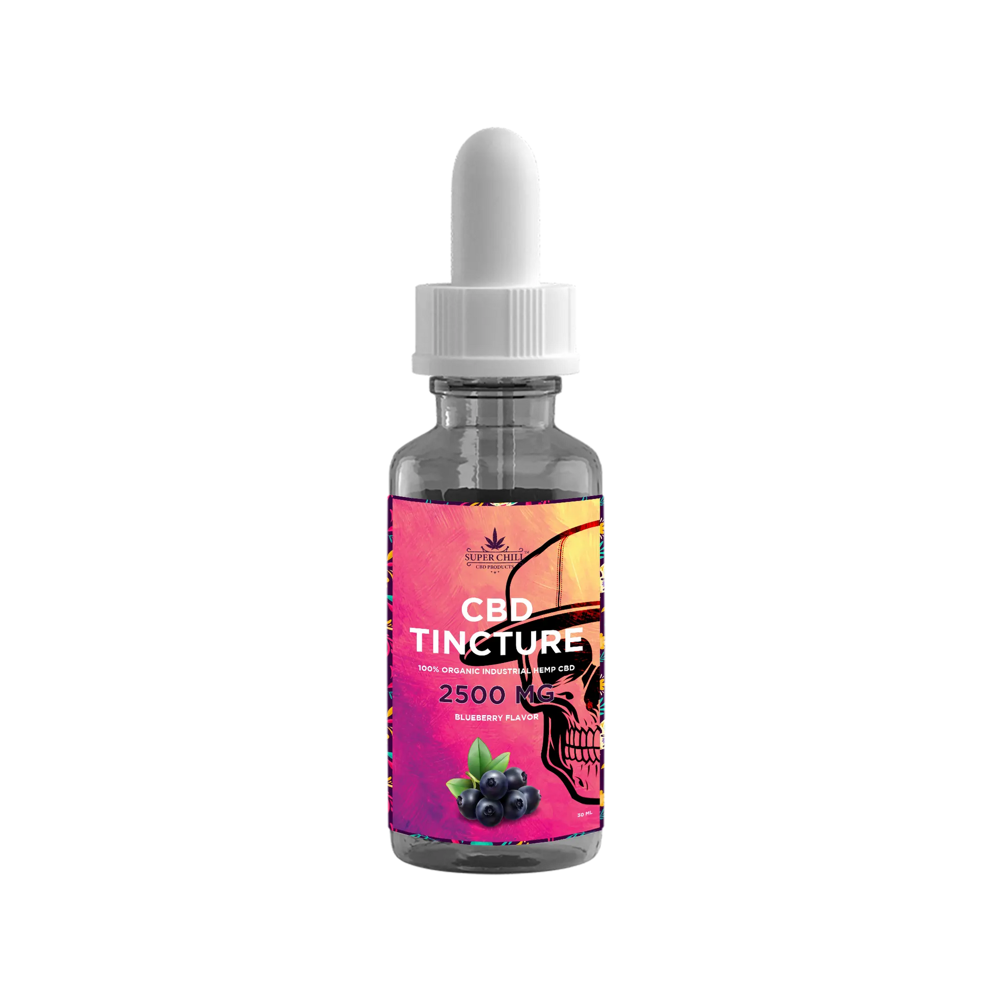 Super Chill CBD Tincture - Full Spectrum - 30 ML - 2500 MG - 100% Natural - Made in USA