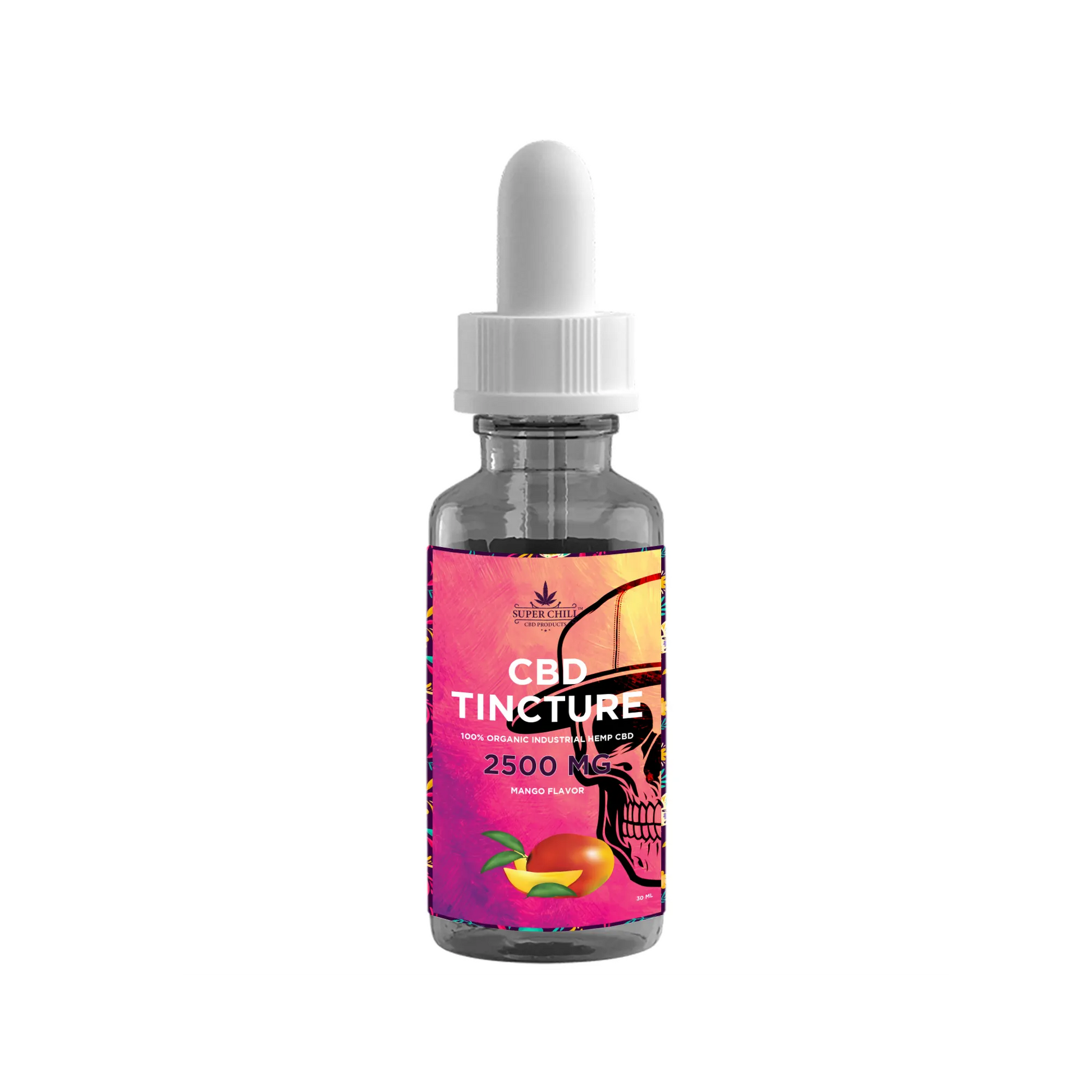 Super Chill CBD Tincture - Full Spectrum - 30 ML - 2500 MG - 100% Natural - Made in USA