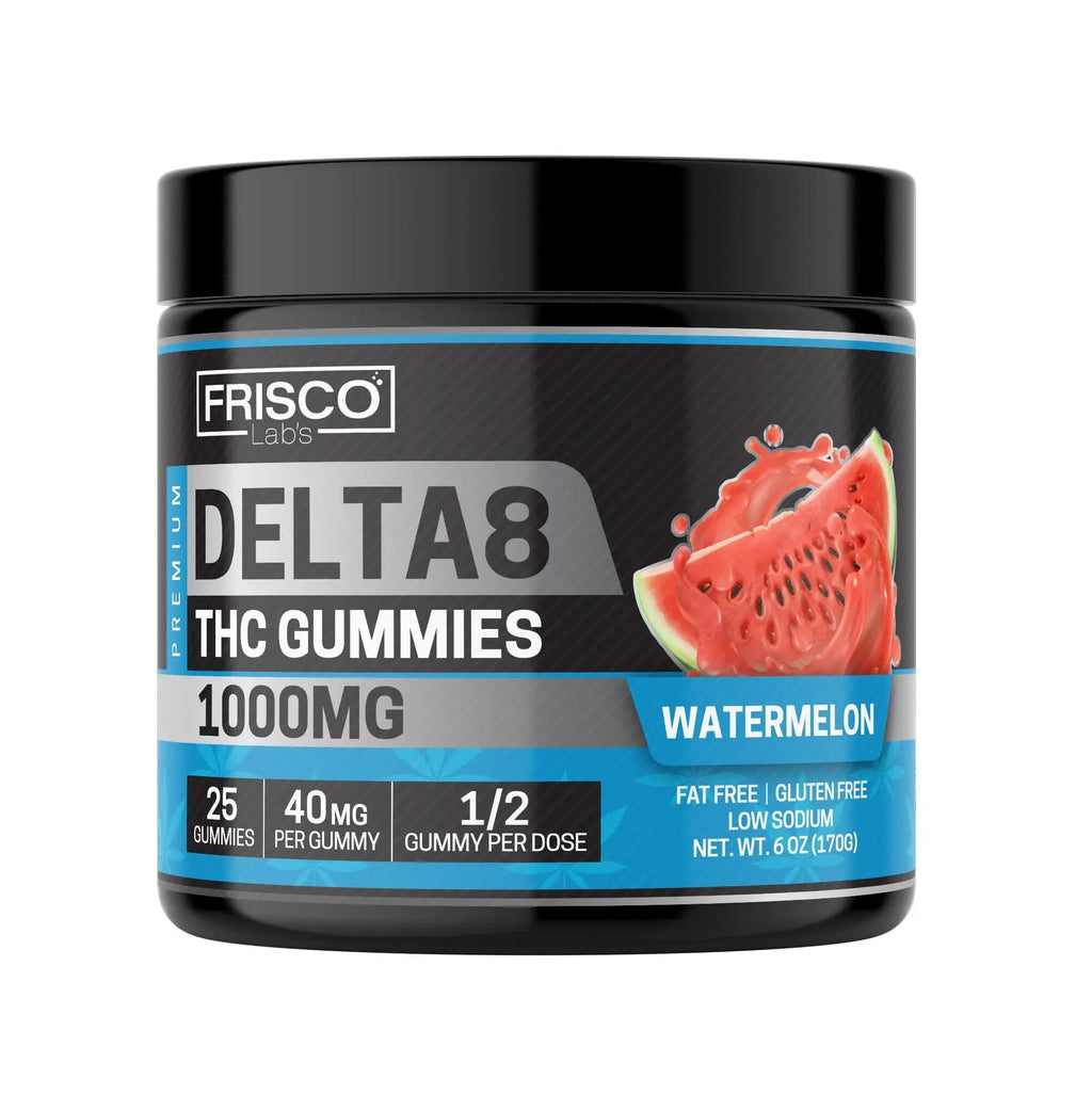 Delta 8 Gummies, Watermelon - 1000mg | 25 Pcs Gummies