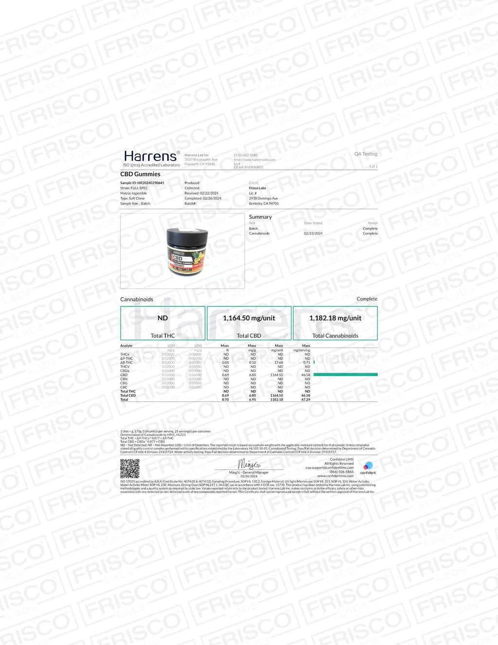 Full Spec. CBD Gummies - 1000mg | 25 Pcs Gummies