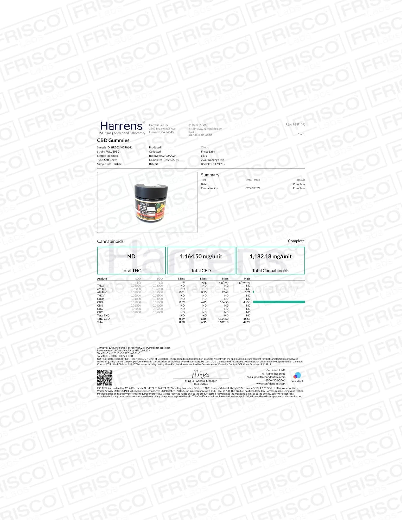 Full Spec. CBD Gummies - 1000mg | 25 Pcs Gummies