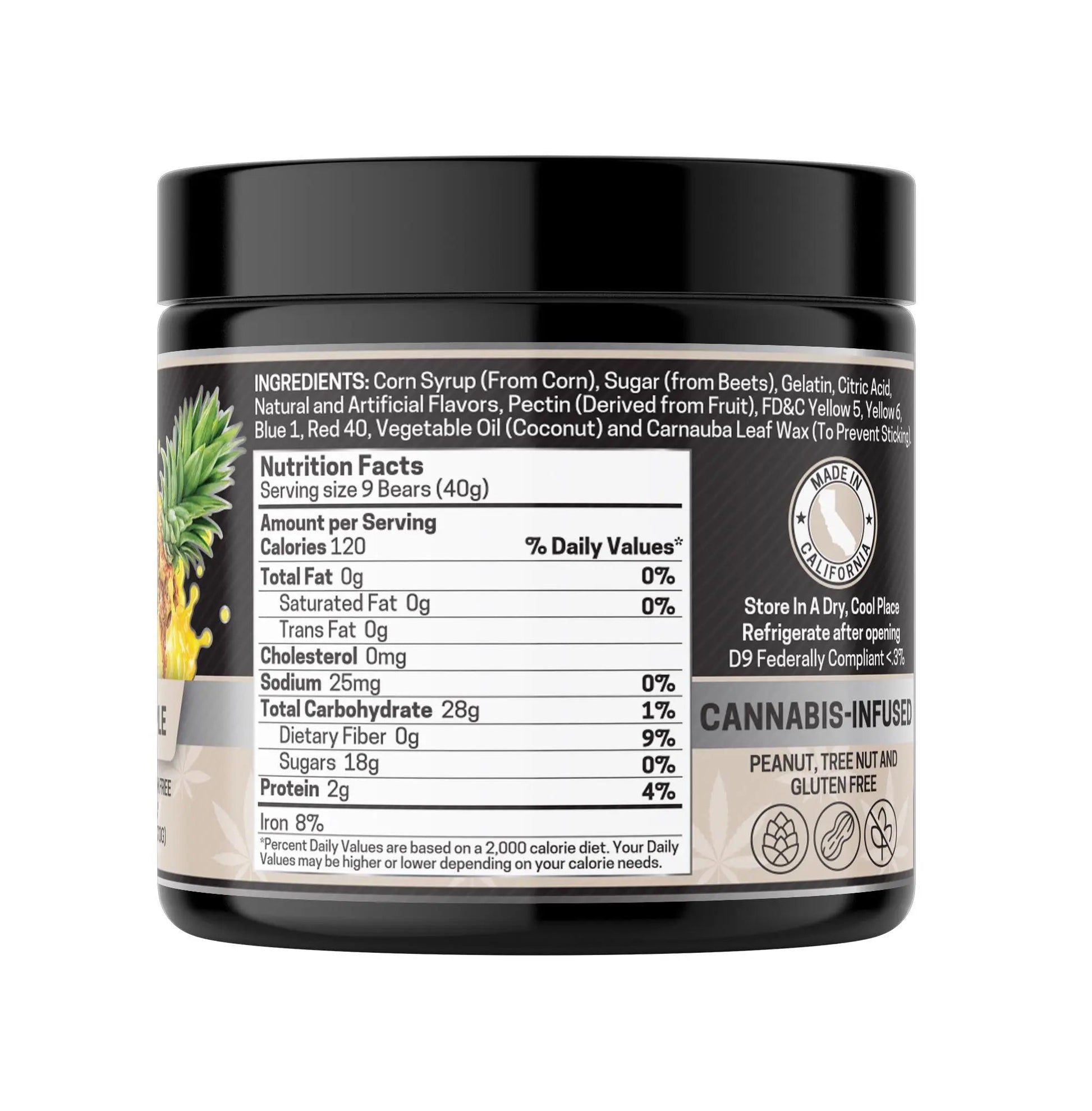 Full Spec. CBD Gummies, Pineapple - 1000mg | 25 Pcs Gummies