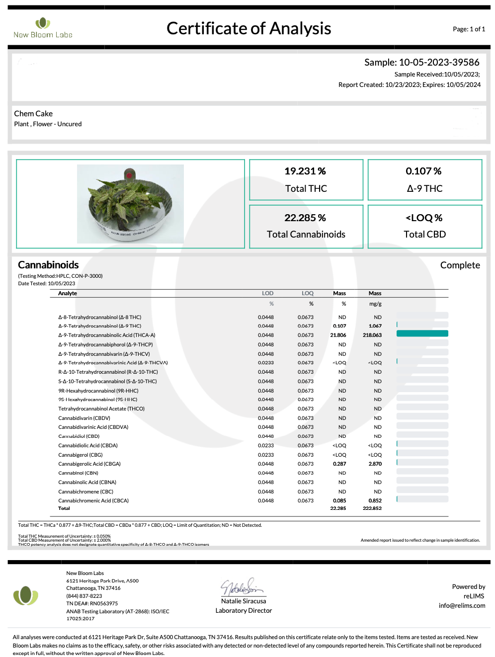 Chem Cake THCa Pre-Roll