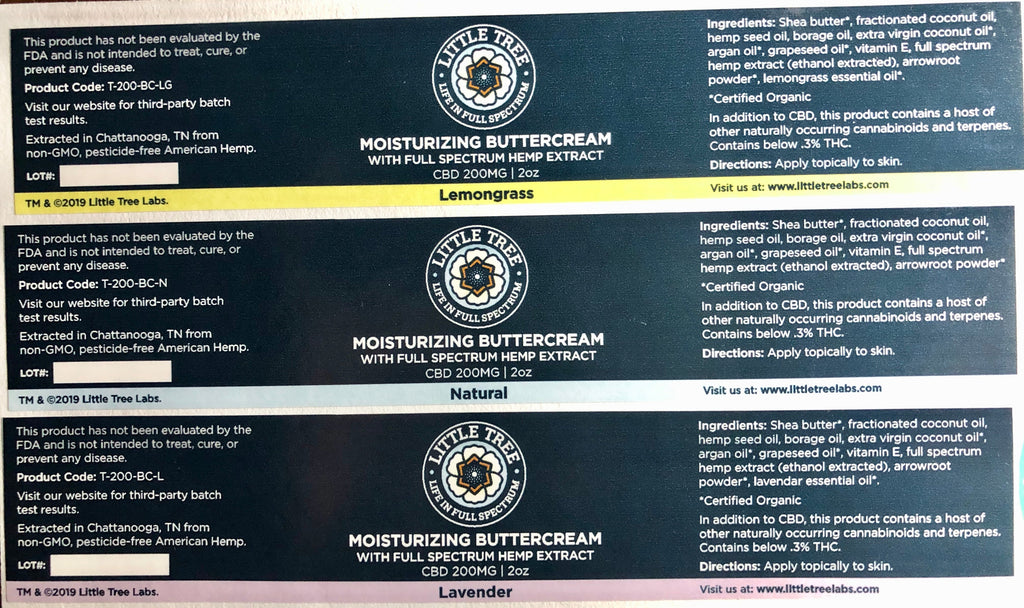 Moisturizing Buttercream infused with Full Spectrum Hemp Extract