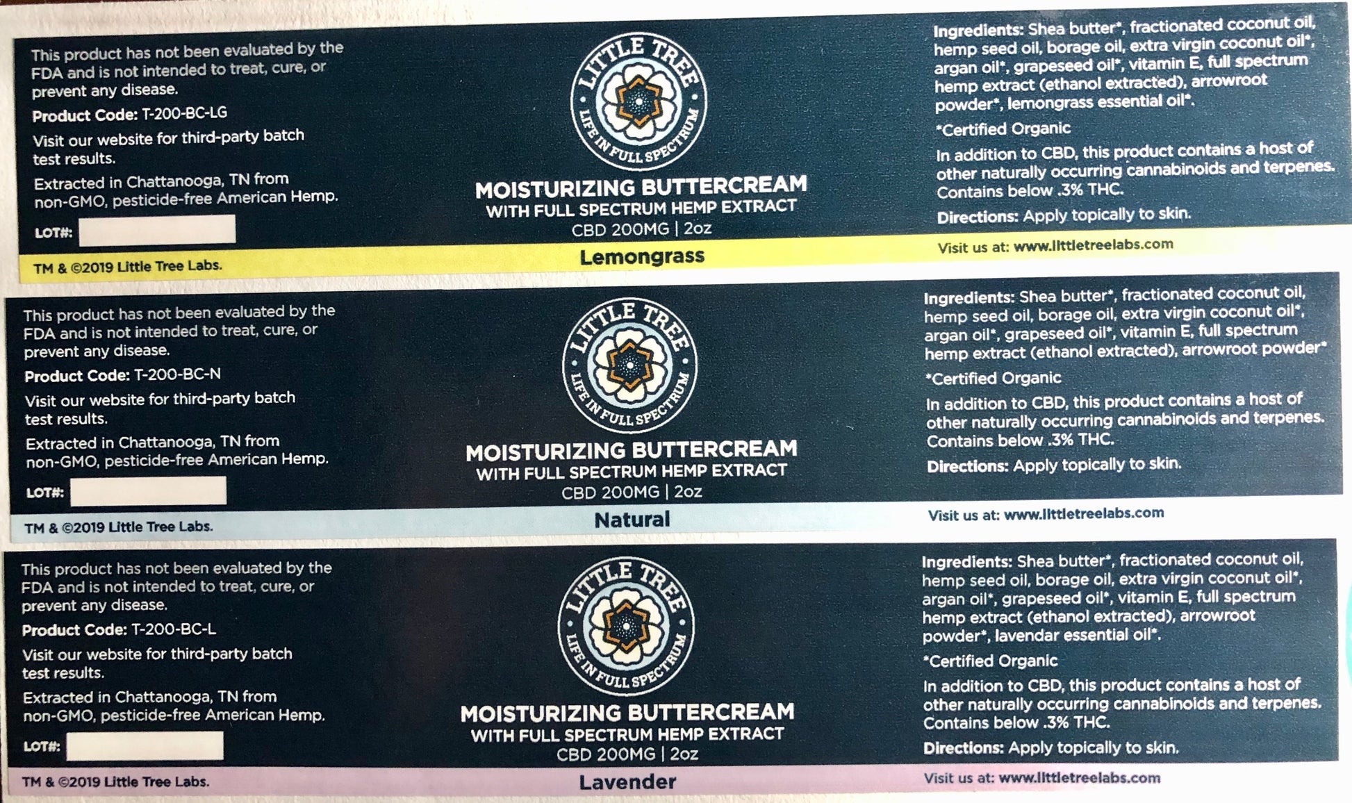 Moisturizing Buttercream infused with Full Spectrum Hemp Extract