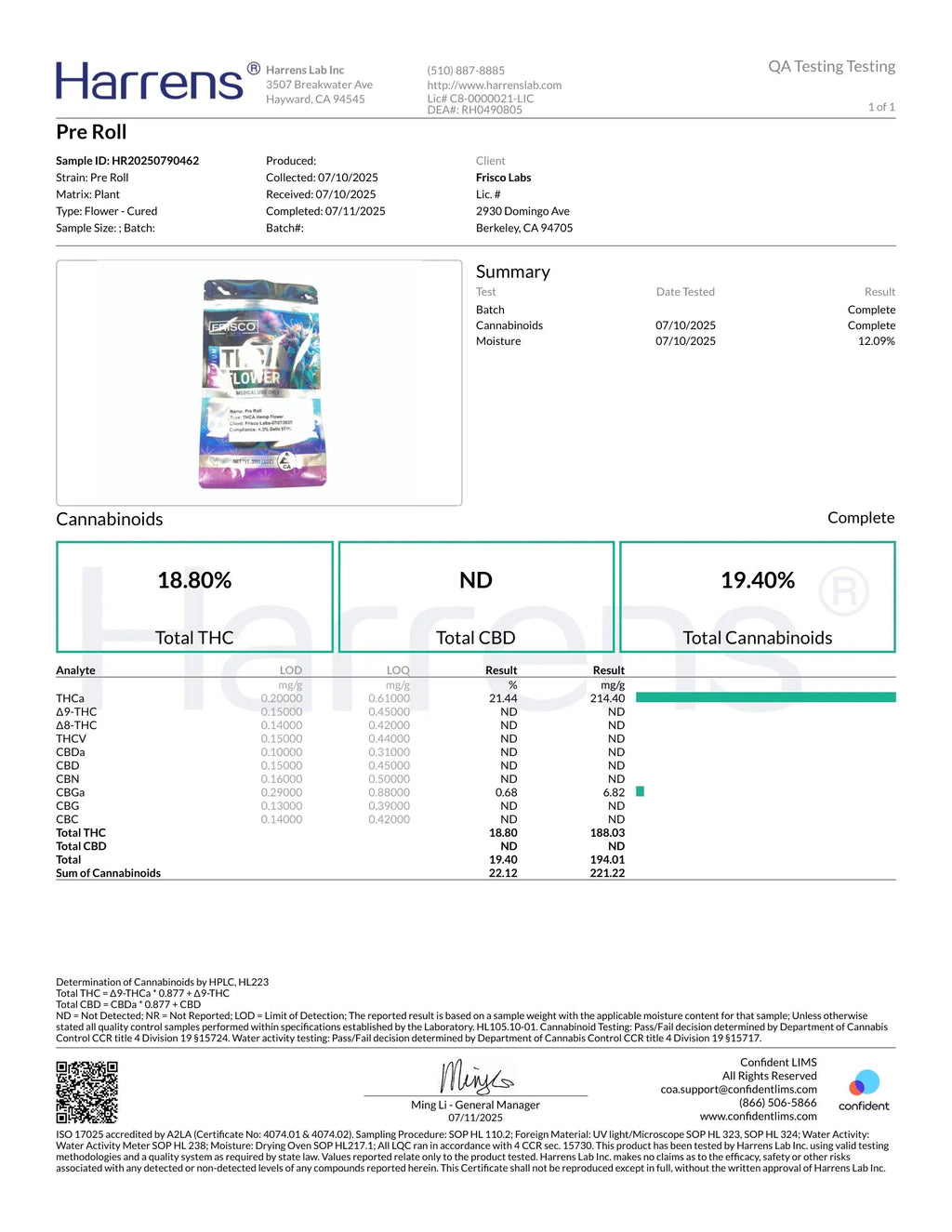 💨 Premium THCA Caviar Pre-Roll – Frisco Labs