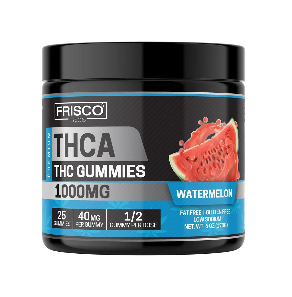 THCA Gummies, Watermelon - 1000mg | 25 Pcs Gummies
