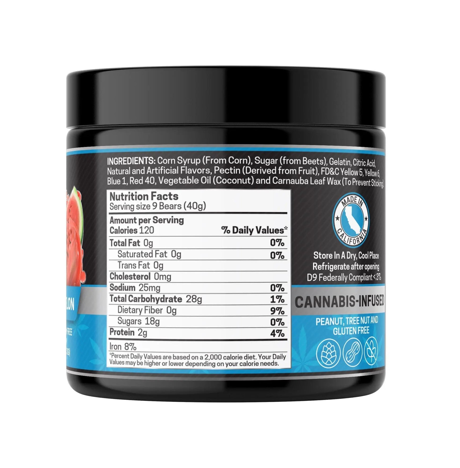 THCA Gummies, Watermelon - 1000mg | 25 Pcs Gummies