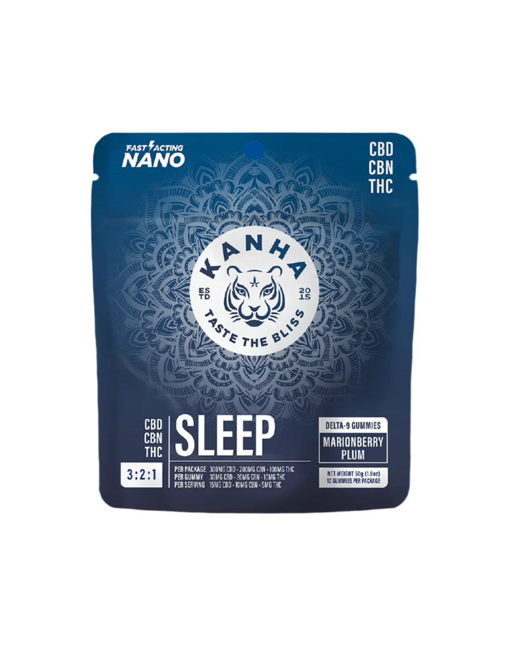 Kanha Sleep 3:2:1 blend CBD, CBN, THC - 10ct